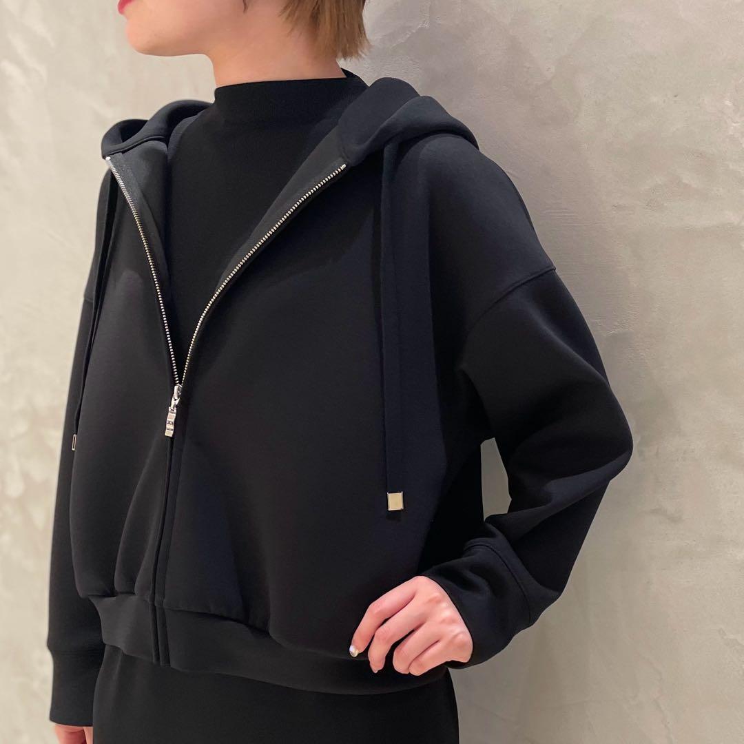 【美品】ダンボールニットジップアップパーカー　エムプルミエ　ブレンヘイム　mid 美品】ダンボールニットジップアップパーカー エムプルミエ