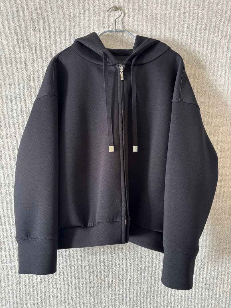 美品】ダンボールニットジップアップパーカー エムプルミエ