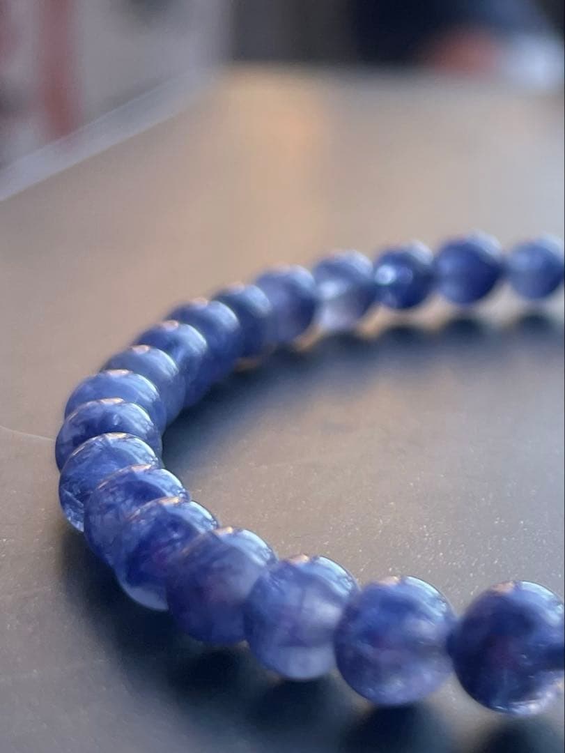 Y-6【高品質•新品】ディモルチェライトDumortierite 4.5mm 珠