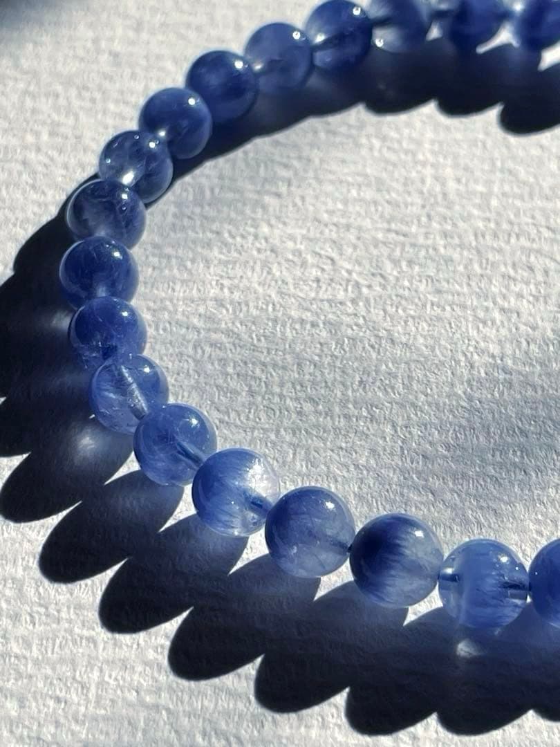 Y-6【高品質•新品】ディモルチェライトDumortierite 4.5mm 珠