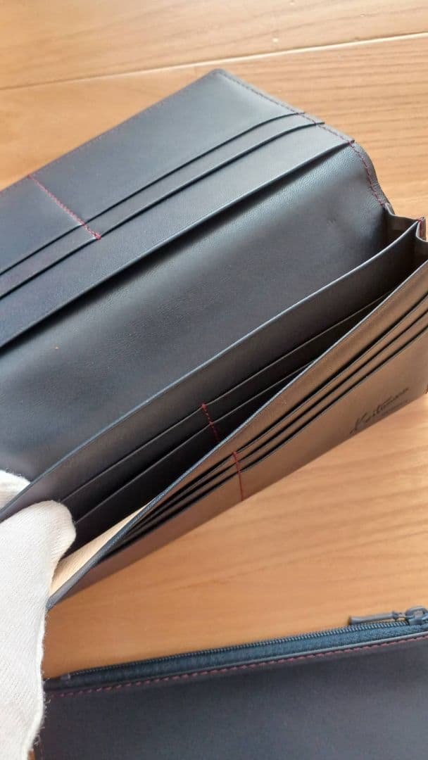 ケンタ様専用】Kitamura キタムラ ダークブルー メンズ長財布 - メルカリ