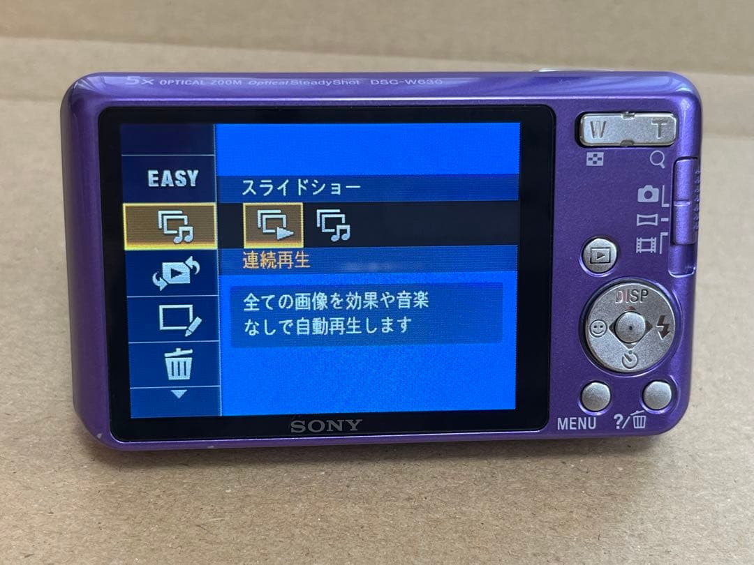 SONY ソニー サイバーショット DSC-W630 デジカメ パープル 紫 - メルカリ