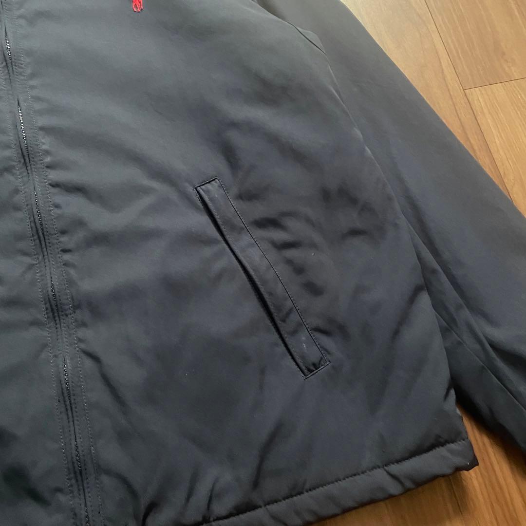 美品☆ポロラルフローレン☆中綿ブルゾン☆赤ポニー☆フード収納☆