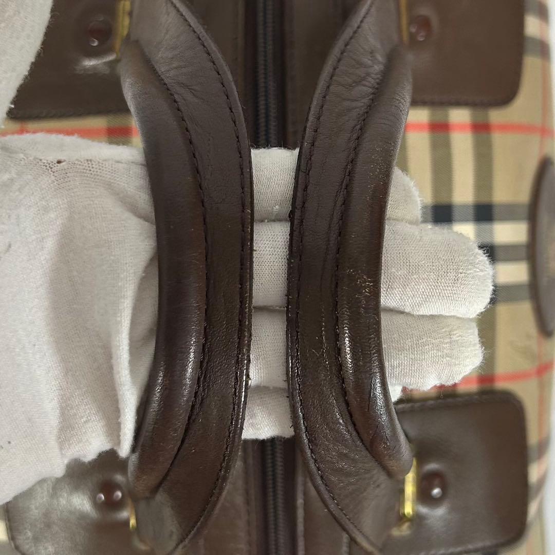 極美品/鍵付】バーバリーズ ボストンバッグ 旅行バッグ ノバチェック