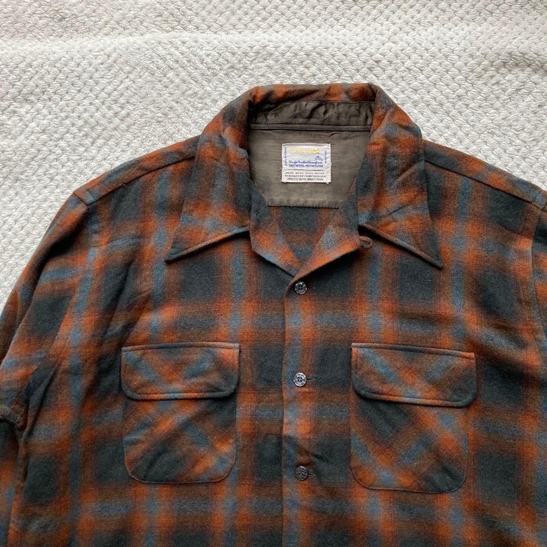 70s cascade カスケード オンブレ ウールシャツ PENDLETON - メルカリ