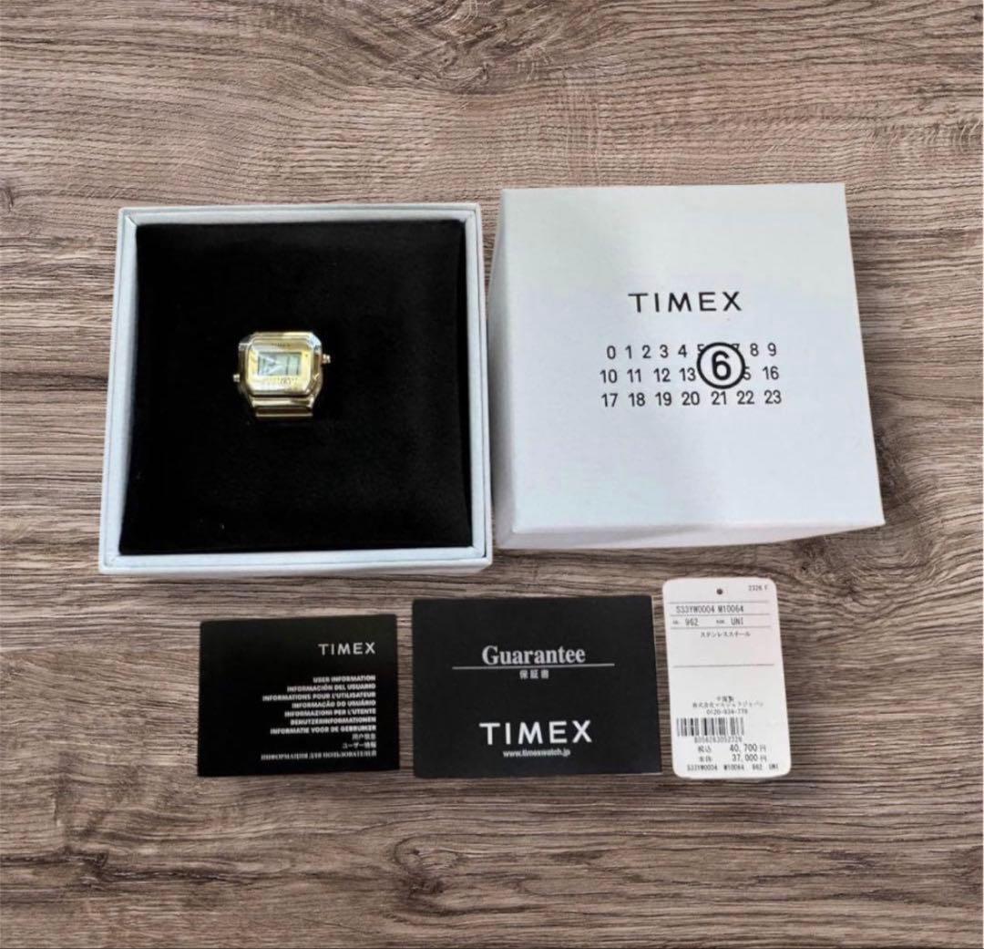 【国内正規】 Timex x MM6 T80 Ring Watch GOLD Timex x MM6 T80 Gold-Tone Ring Watch - M/L in Gold Timex