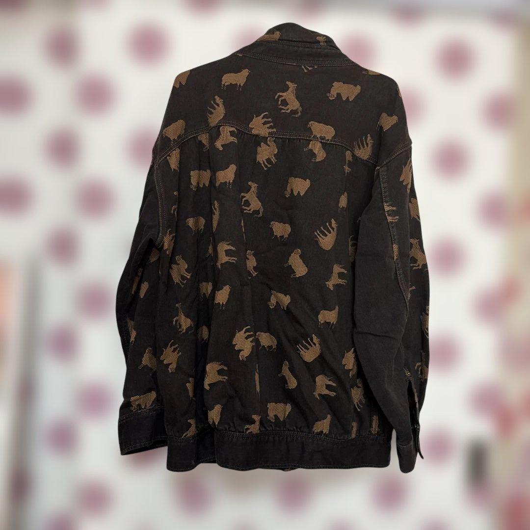 フラボア セットアップ 動物柄デニムジャケット