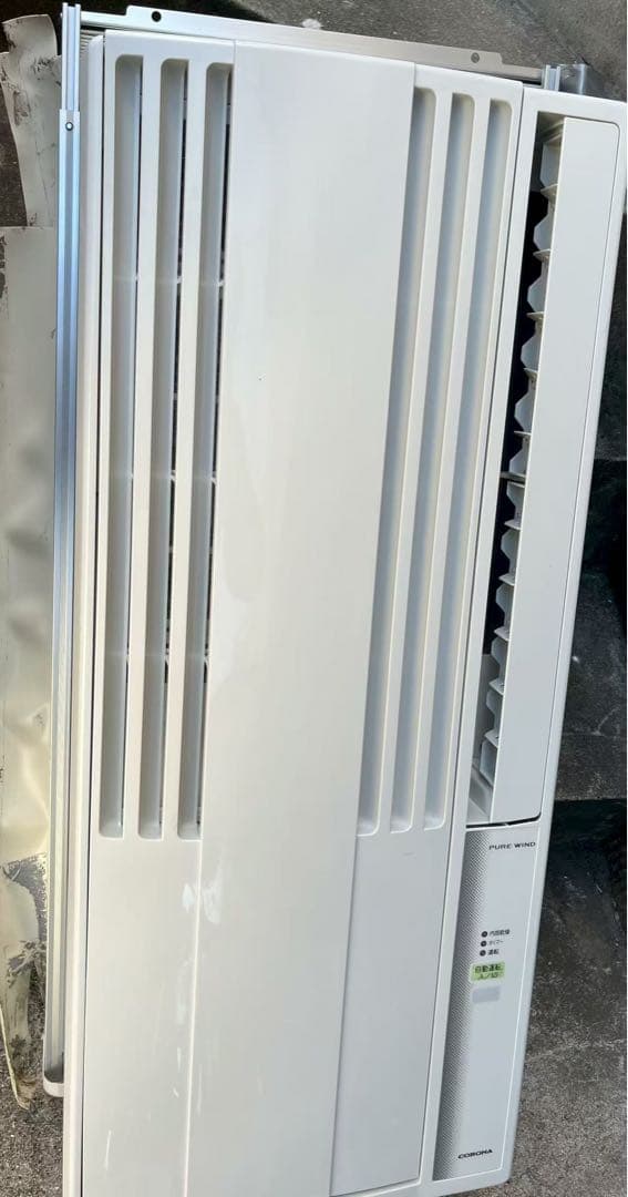 コロナルームエアコンウインド形冷房専用CW-16A2021年窓枠付きリモコン無し ウインドエアコン 冷房専用 4-7畳 リモコン CW-16A4 コロナ | 山善