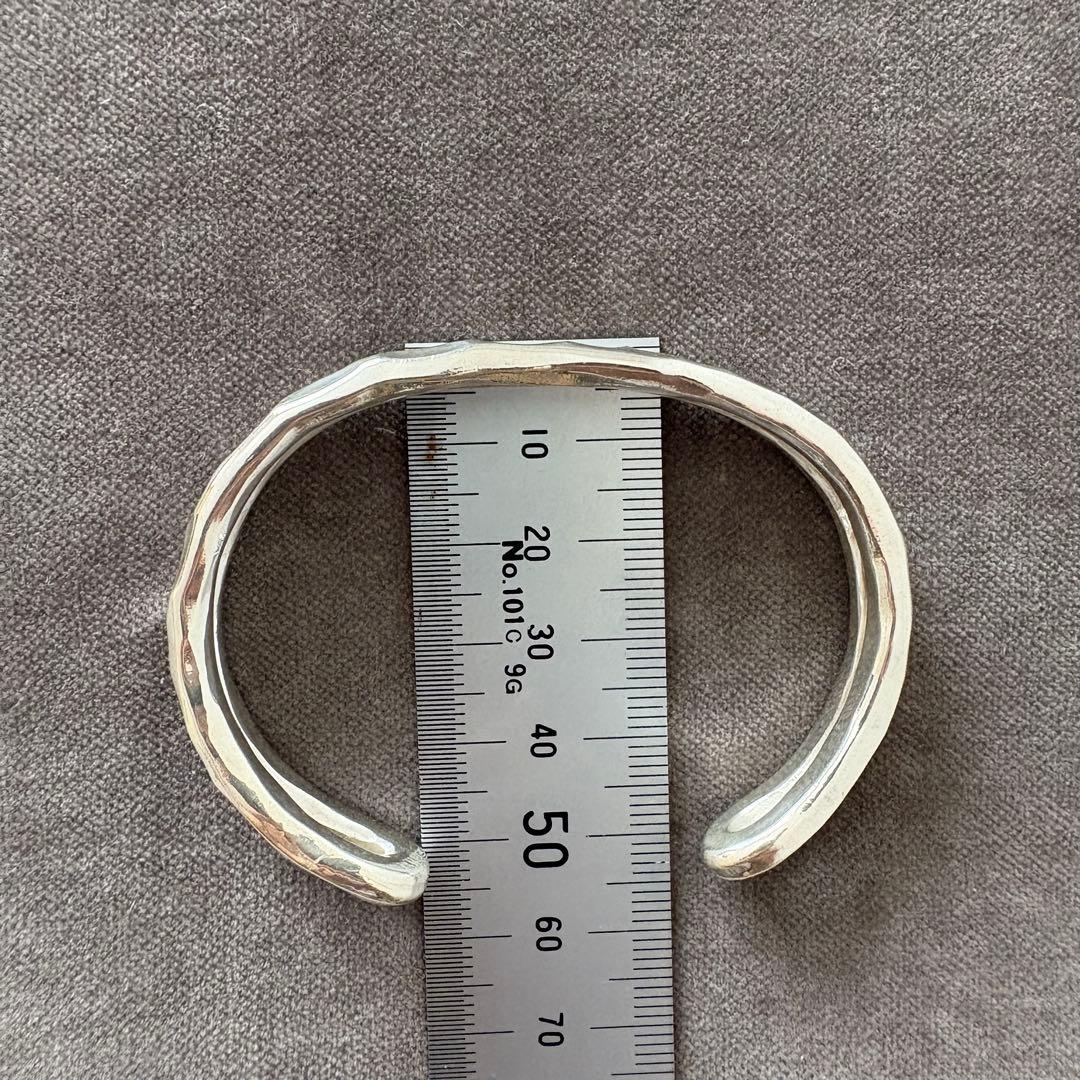 市松 シルバーバングル ダブルスタイル - メルカリ