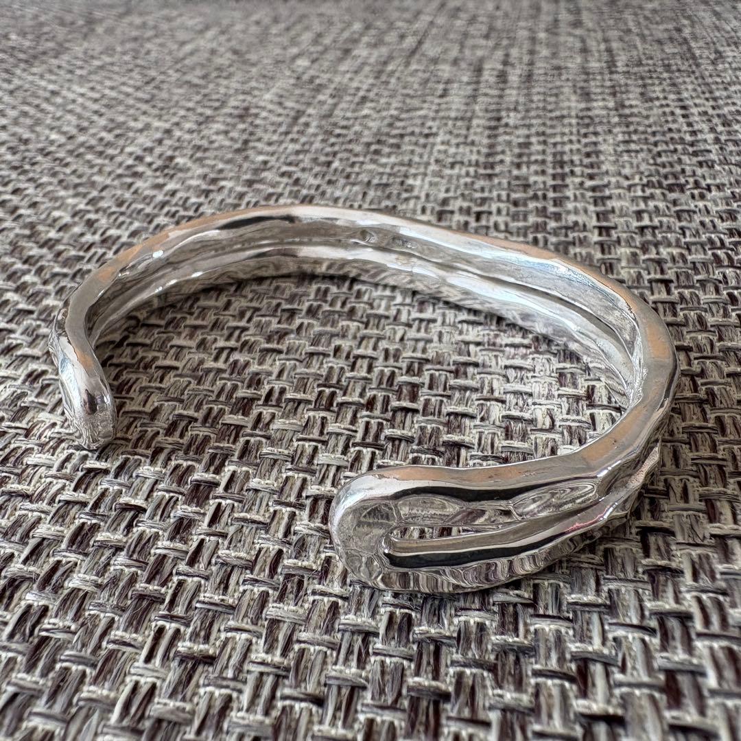 市松 シルバーバングル ダブルスタイル - メルカリ