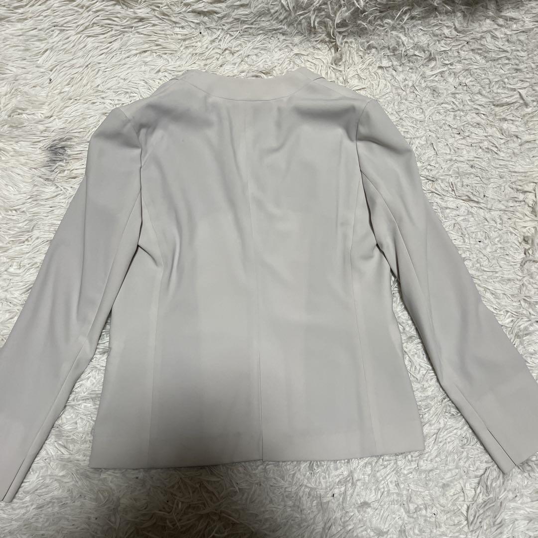 UNITED ARROWS スカートセット ライトグレー ノーカラー ストレッチ