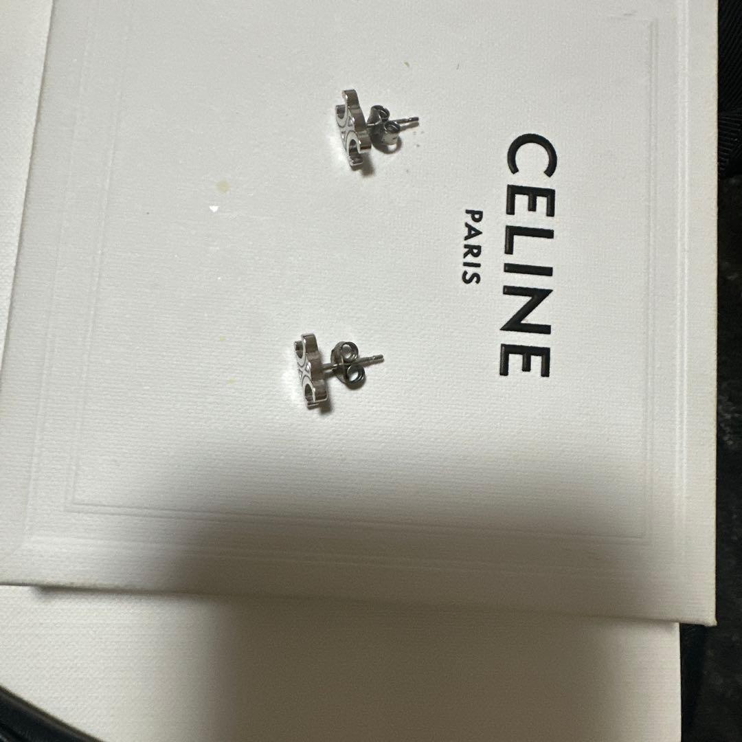 CELINE シルバー スタッドピアス - メルカリ