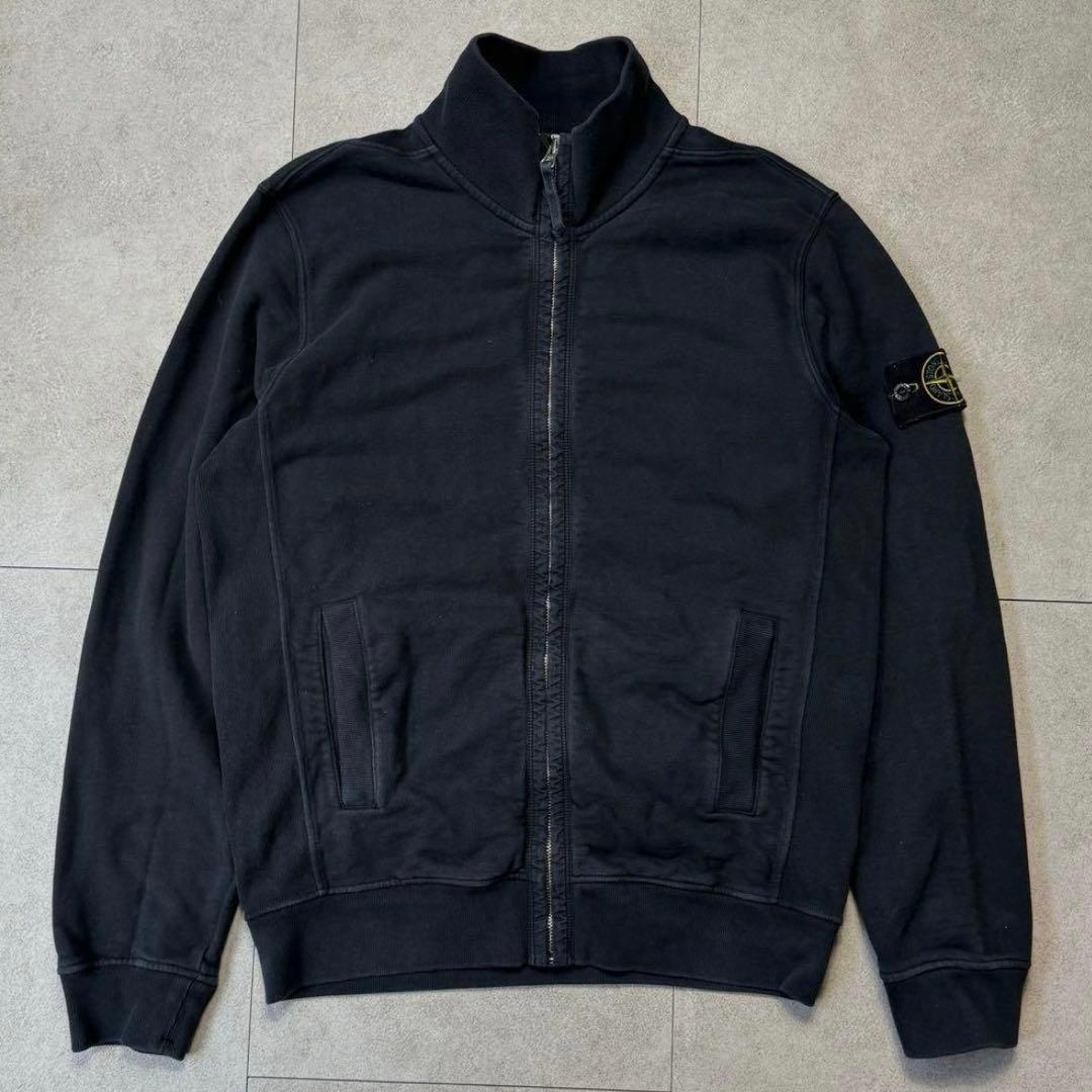STONE  フルジップ ブラック Sサイズ 正規品 STONE ISLAND (ストーンアイランド) ナイロン フルジップ ブルゾン