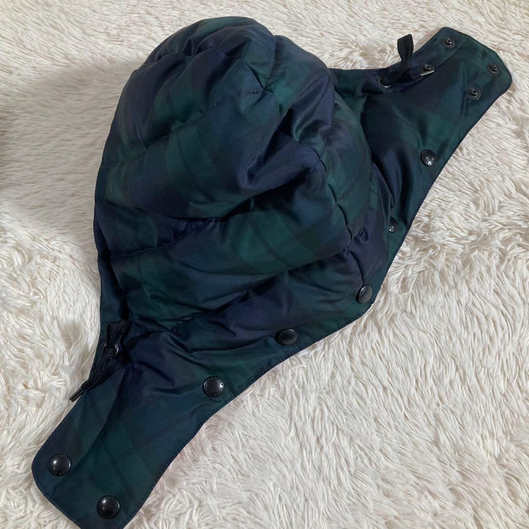 極美品 ポロバイラルフローレン ダウンベスト チェック ブラック