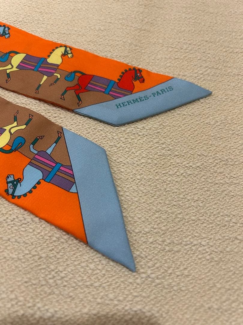 Cherryさん専用 HERMES 馬のイラスト シルクスカーフ - メルカリ