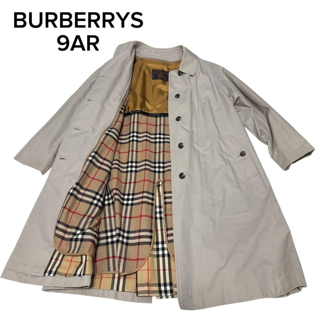 バーバリーズ　ステンカラーコート　ノバチェック　ライナー　ベージュ　9AR バーバリー ステンカラーコート ライナー ノバチェック S ベージュ