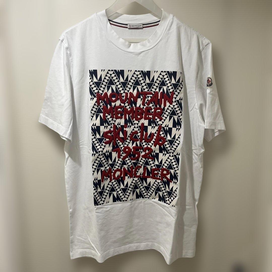 Moncler グラフィックプリント Tシャツ L BEAMS F（ビームスF）MONCLER / サンド ロゴ クルーネック Tシャツ（T