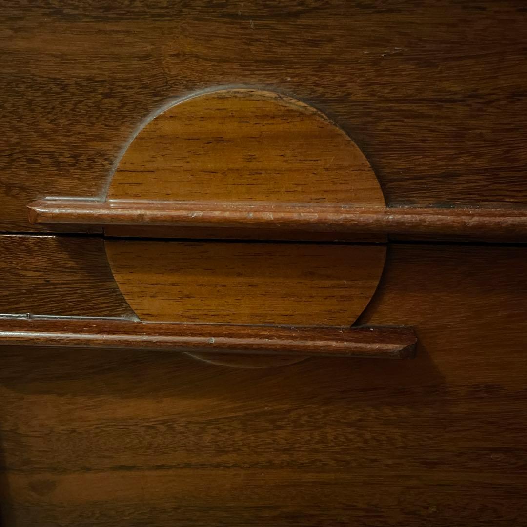 大型配送料込】鏡台 三面鏡 ドレッサー 満月 雲