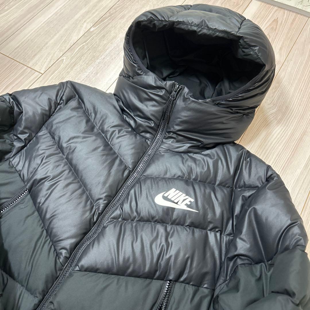 ナイキ Nike ダウンジャケット ブラック 黒 メンズ L - メルカリ
