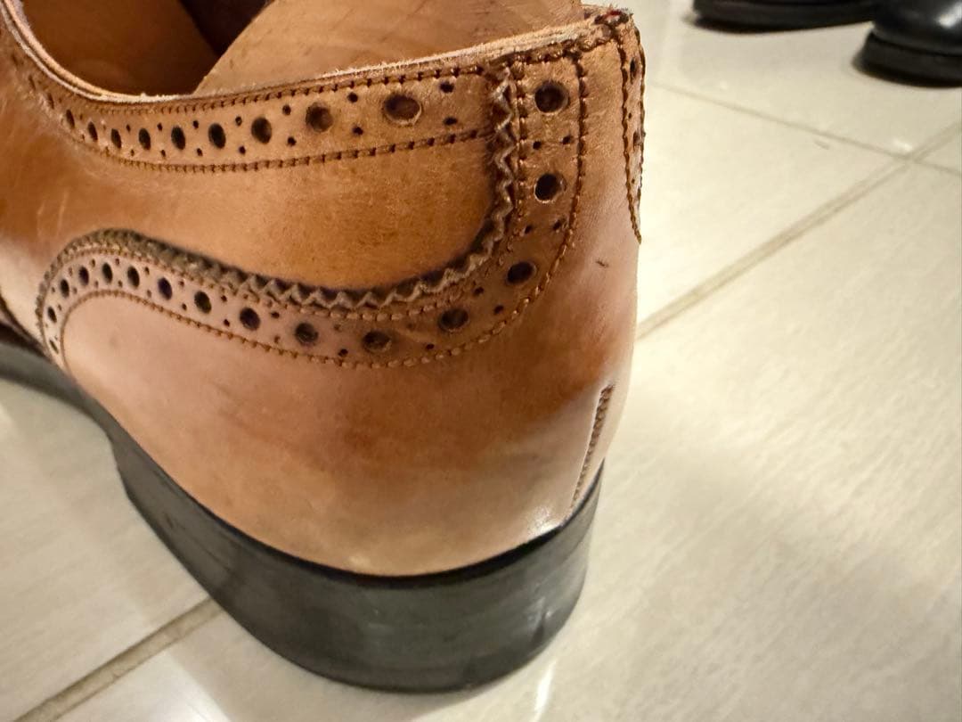 CARMINA ブラウン ウィングチップ ドレスシューズ 26.5cm