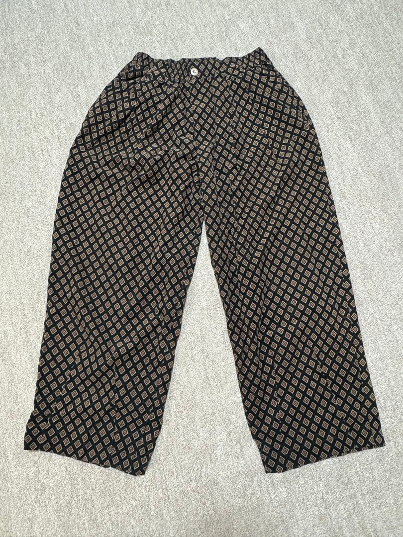 パンツ RHOMBUS CORDUROY BAGGY SLACKS HALOMR Men's Corduroy Pants Expandable Waist Baggy Pants Casual