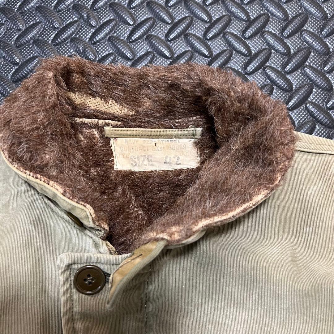 h*o様 【実物/希少】40s U.S.NAVY N-1 デッキジャケット 前期