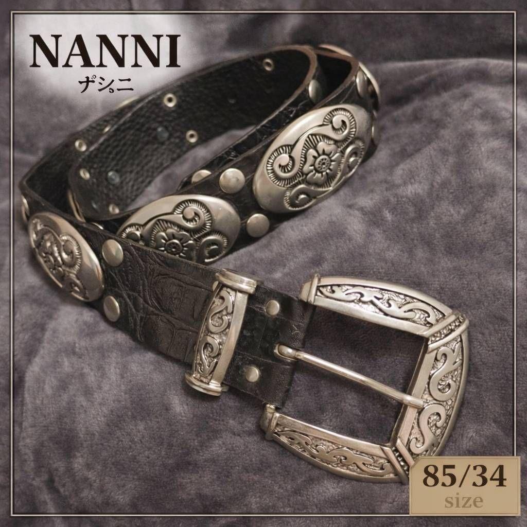 NANNI ナンニのレザー ベルト 85/34 - メルカリ