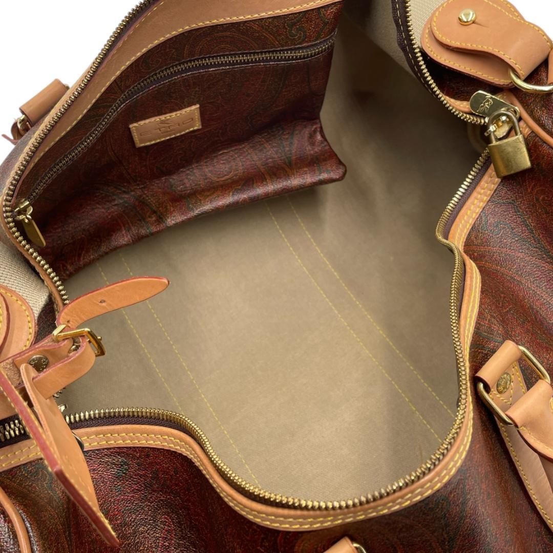 ETRO/エトロ ペイズリー柄 2way ボストンバッグ 南京錠付き