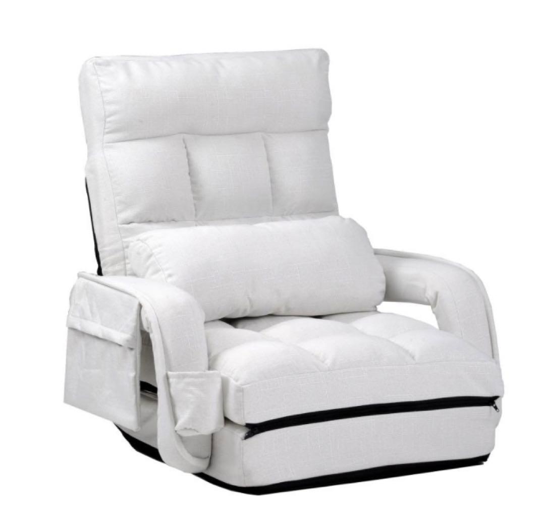 新品　座椅子　リクライニング　リクライニングチェア　ホワイト　多機能 LEDゲーミングチェア | STYLISH JAPAN - .OUNCEオフィシャルショップ