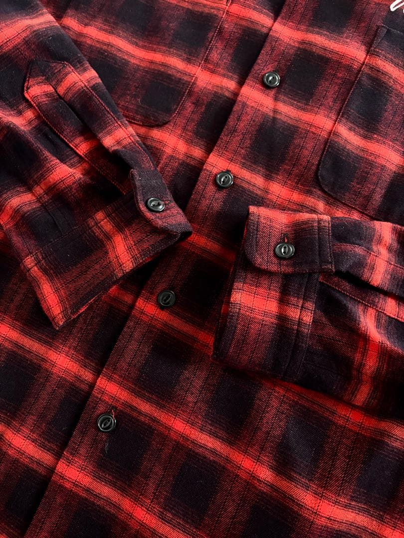 WIND AND SEA/未使用近 サンタクルーズ オンブレチェック 赤×