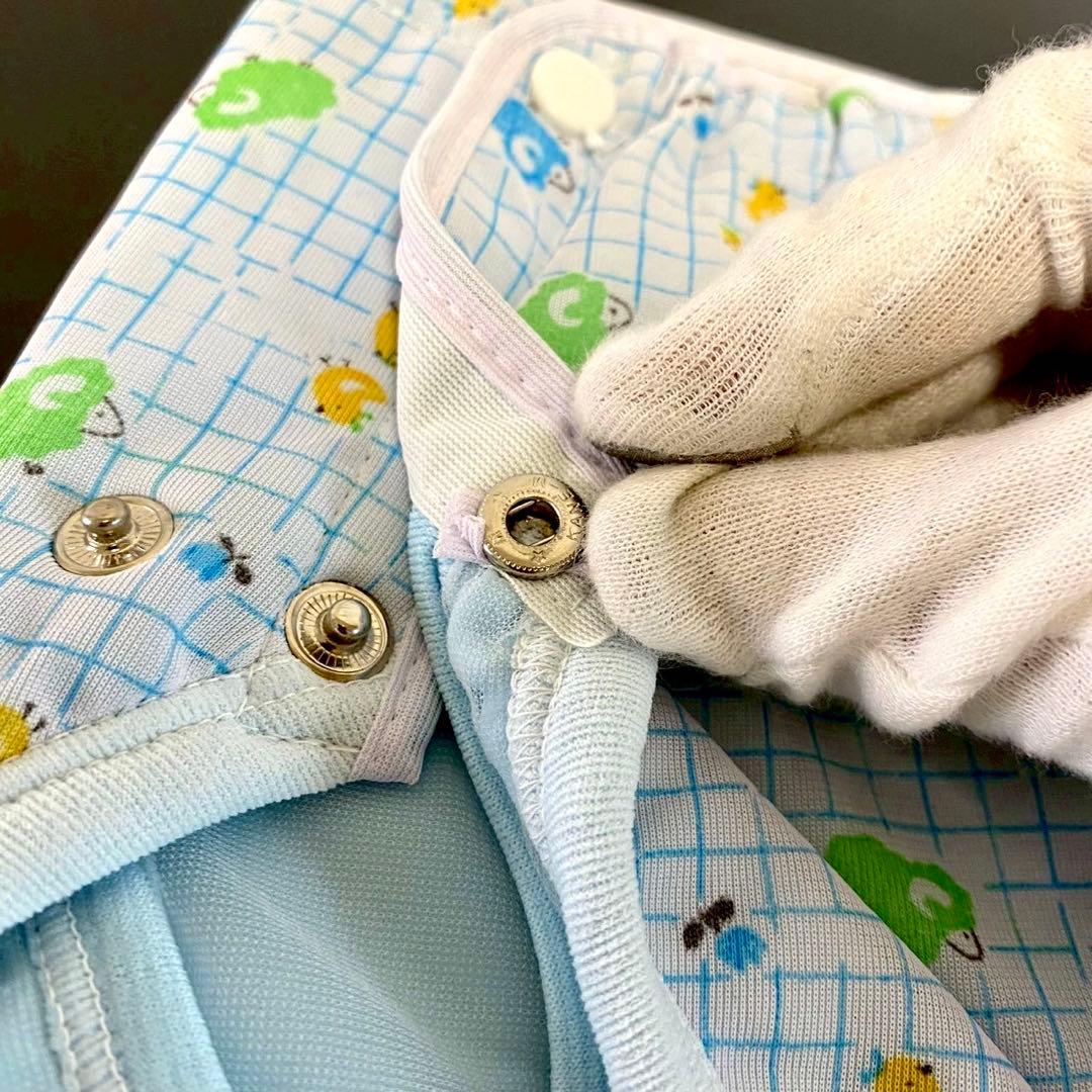 限定1 レトロ オムツカバー 2種 アニマル 動物 キリン 鳥 犬 車 花