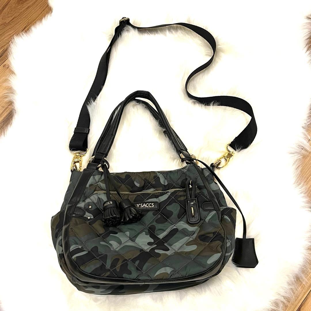 イザック Y'SACCS キルティング トート ショルダー 2way 迷彩柄 - メルカリ