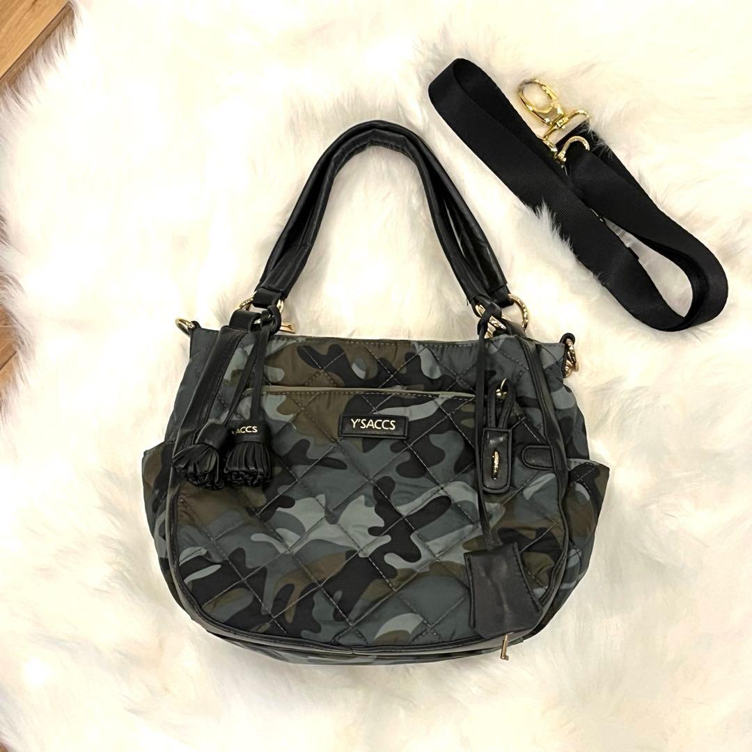 イザック Y'SACCS キルティング トート ショルダー 2way 迷彩柄 - メルカリ