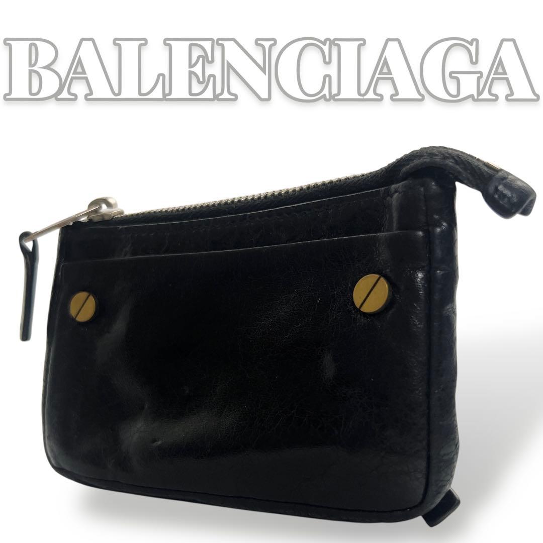 BALENCIAGA レザー ブラック ケース 7585 楽天市場】BALENCIAGA バレンシアガ コインケース カードケース CRUSH