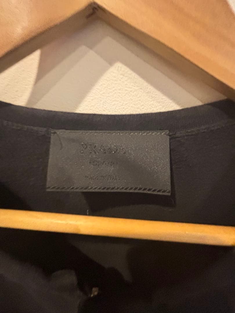 PRADA プラダ ノーカラー パデッドジャケット ブラック 年代07 - メルカリ