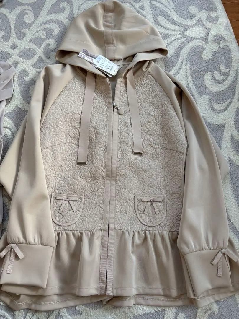 新品キルティングXダンボールニット切替パーカー❤️タイムセール BLACK LABEL〕：セットアップ ダンボールニット ヘンリーネック