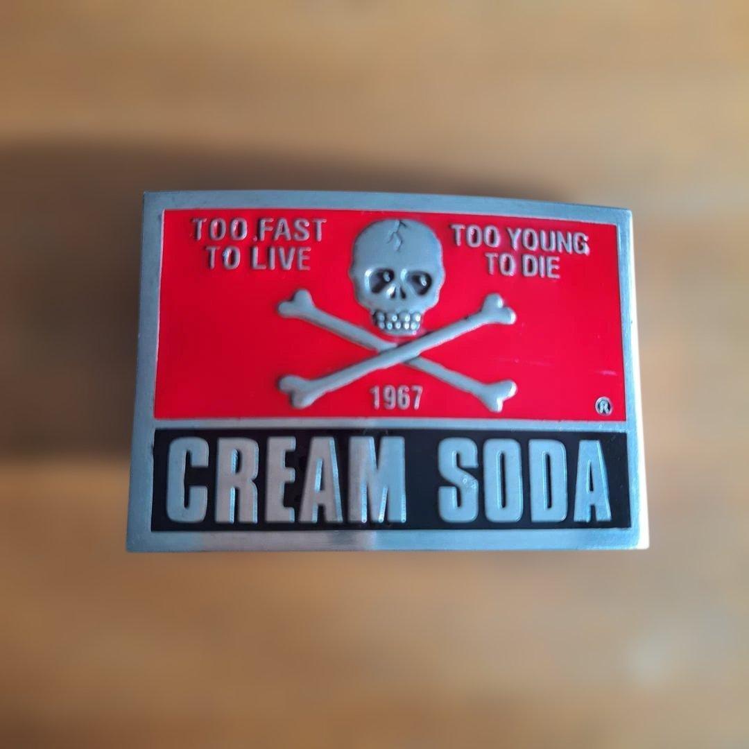 CREAM SODA 40周年記念 バックル 1967-2007 クリームソーダ クリームソーダ CREAMSODA 40周年記念バックルとベルト｜Yahoo!フリマ