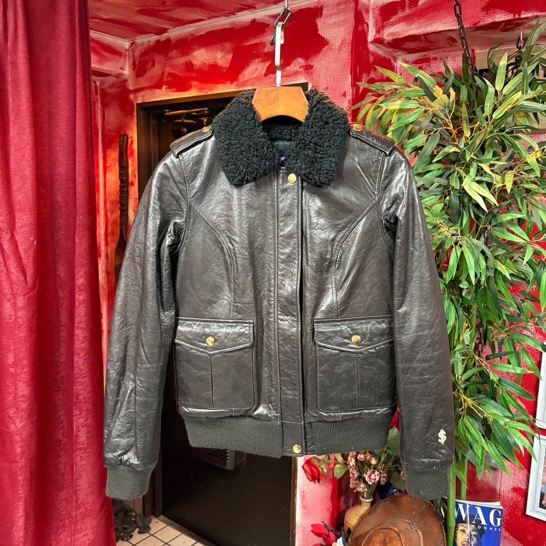 ジャケット・アウター SWG leather jacket 中古・古着通販】SUNFLOWER (サンフラワー) SHORT LEATHER JACKET