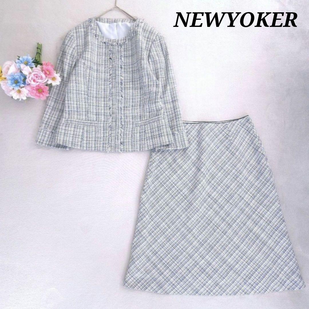 美品 ニューヨーカー ツイード 大きいサイズ XL ママスーツ