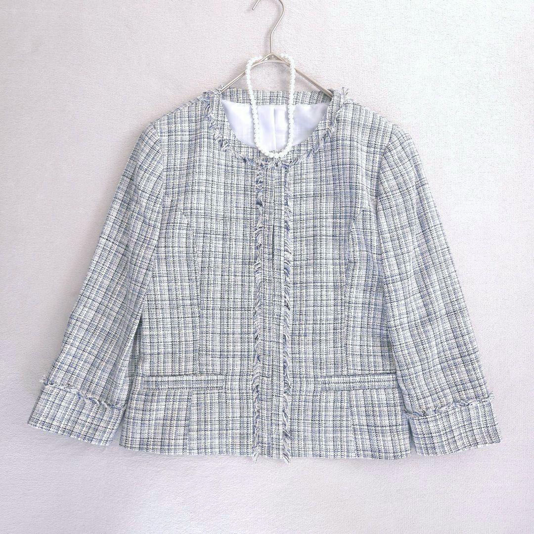 美品 ニューヨーカー ツイード 大きいサイズ XL ママスーツ