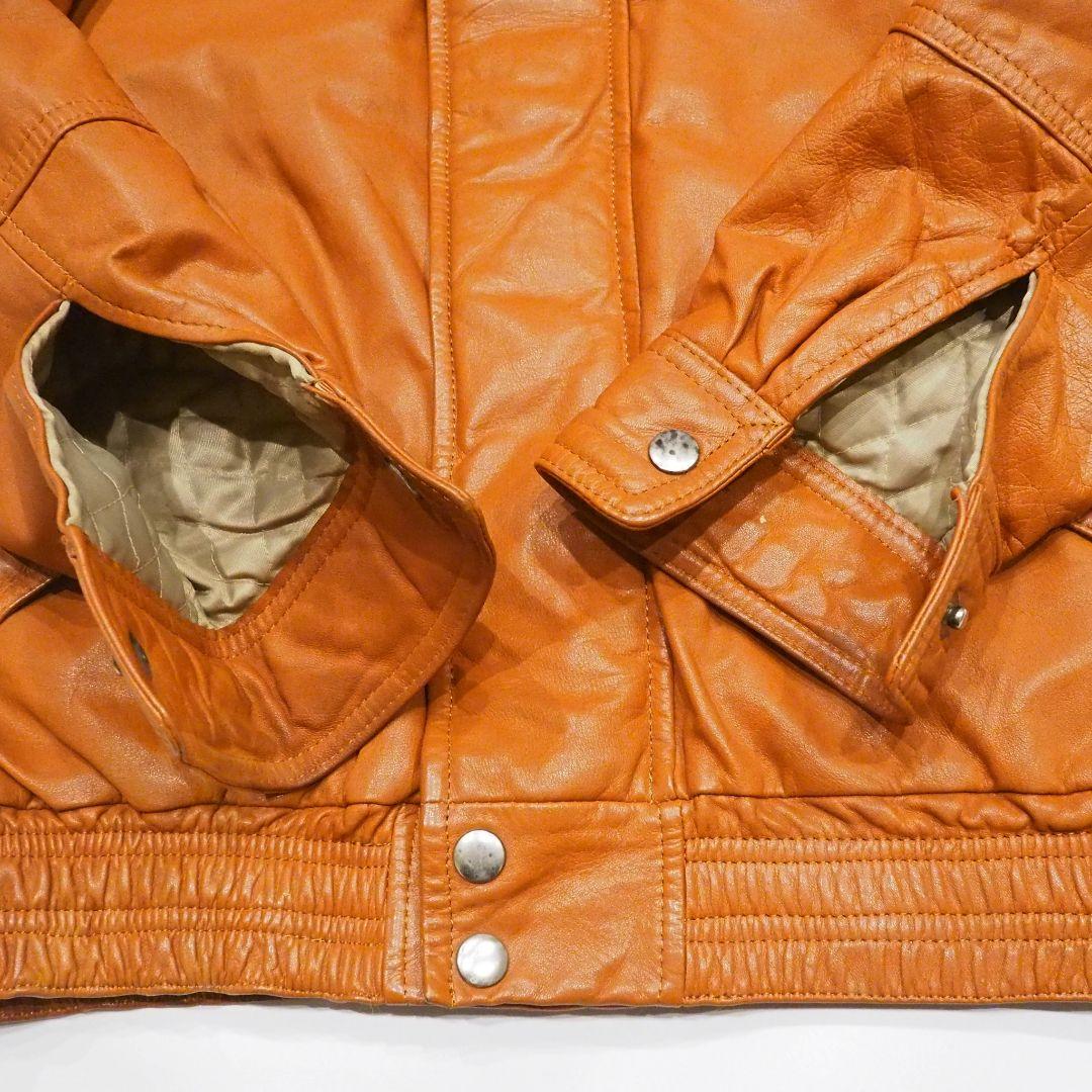 良品】リアルレザージャケット 裏キルティング 本革 ヴィンテージ L