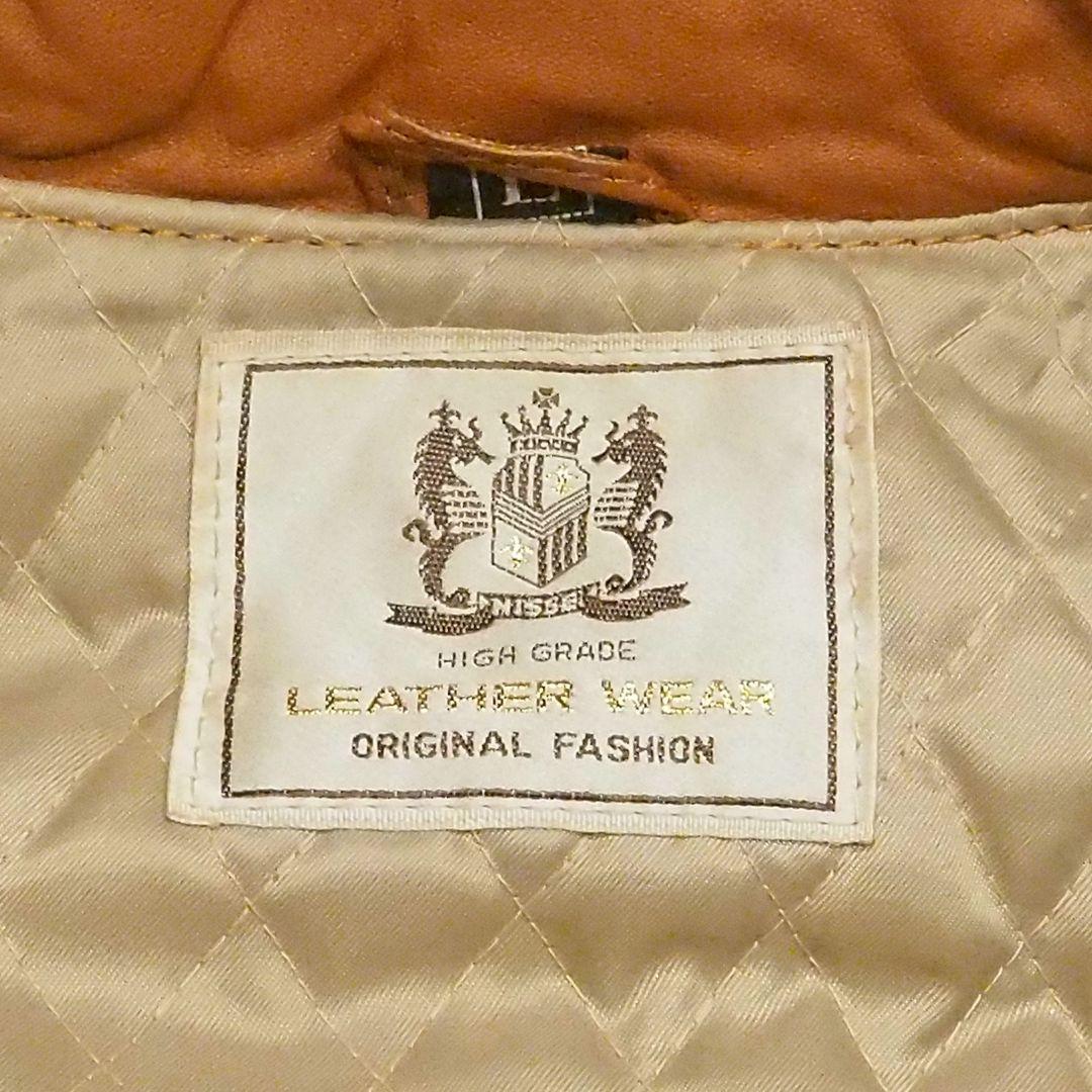 良品】リアルレザージャケット 裏キルティング 本革 ヴィンテージ L