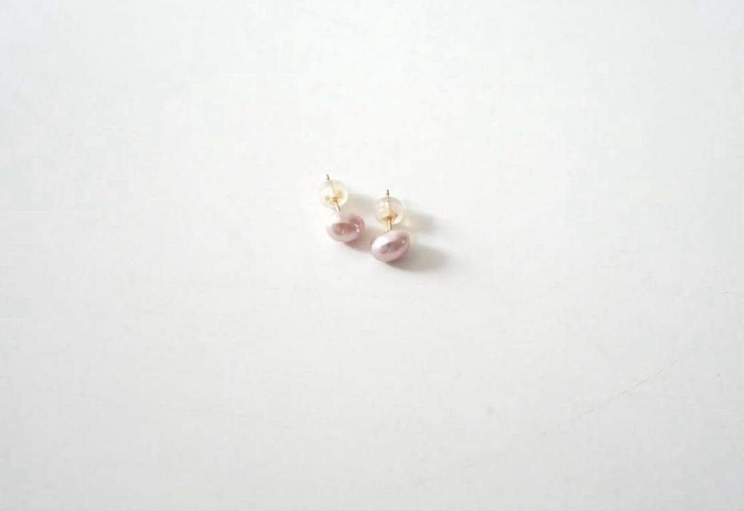 パーセルジュエリー　パールピアスk18美品 K18 アニマ パール ピアス レディース 女性用 18K 18金 6mm 真珠ピアス