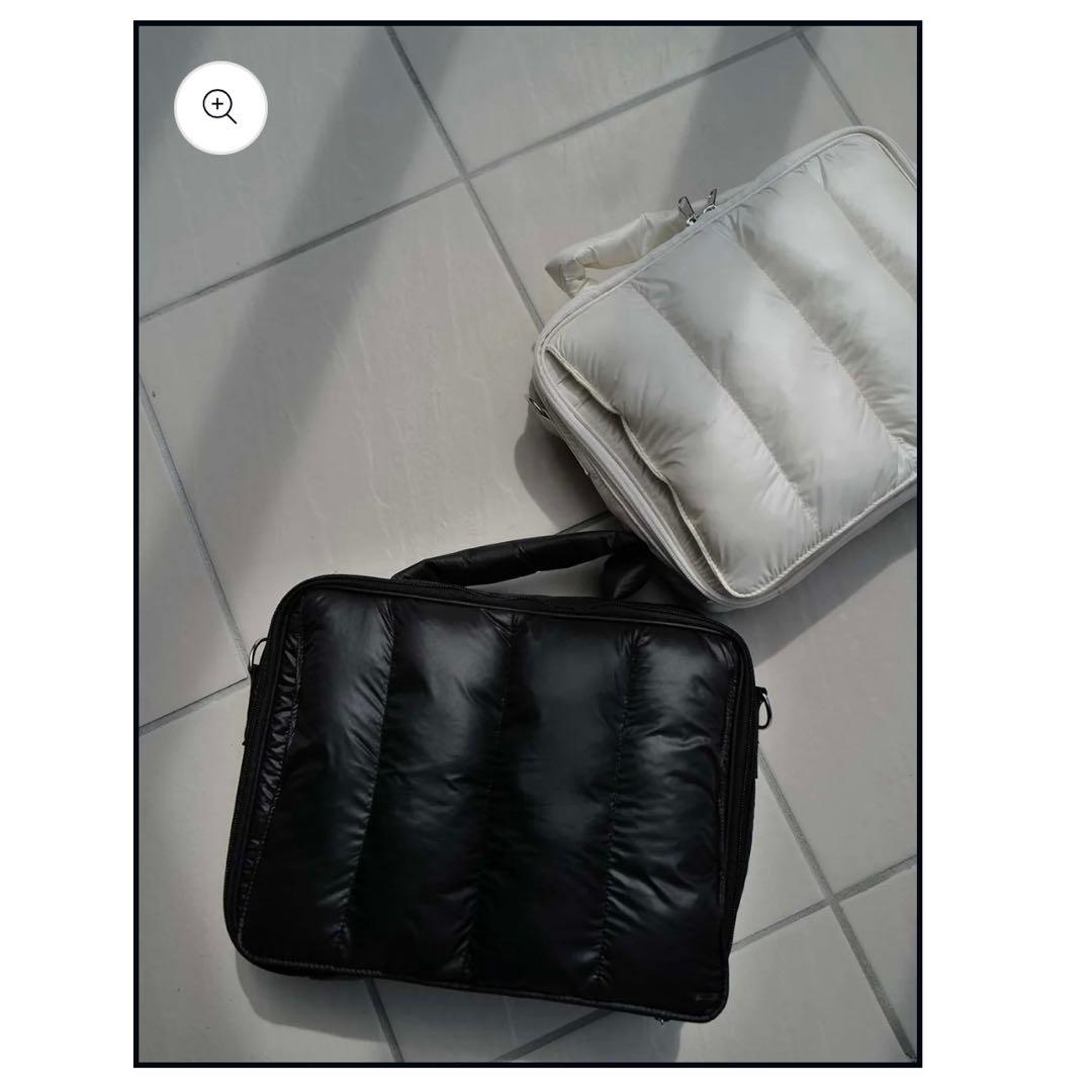 calin】 カラン キルティング マザーズ ポーチ バッグ ブラック - メルカリ