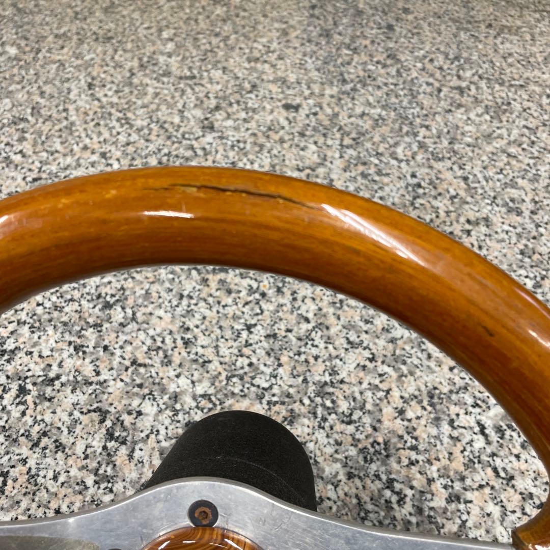 S*T様 ☆OBA オバ ウッド ステアリング 当時物 ハンドル 自動車パーツ