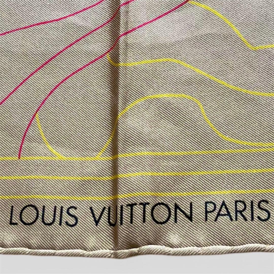 Louis Vuitton Silk スカーフ Beige 限定 - メルカリ
