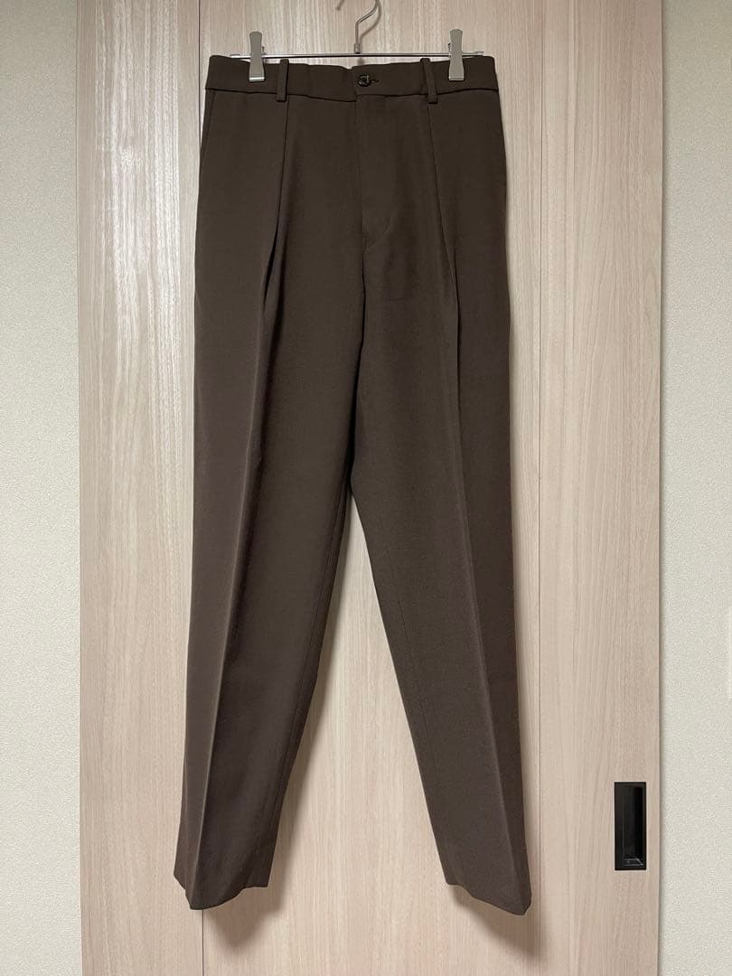 MARKAWARE FRONT PLEATS PEGTOP トラウザーズ - MARKAWARE マーカ