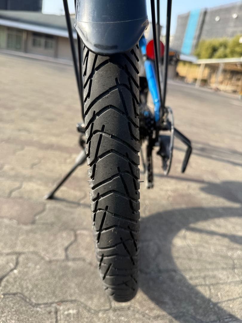 引き取り】Panasonic ハリヤ電動アシスト自転車 ブルー - メルカリ