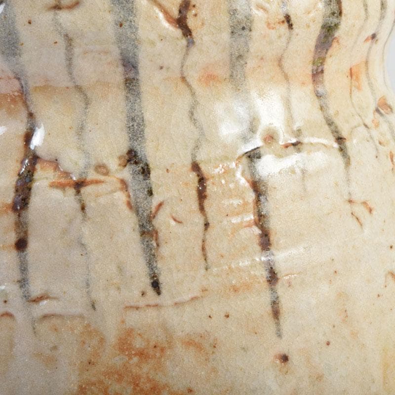 茶道具 志野焼 瀬戸 陶三郎作 水指 共箱 C 8731 - メルカリ