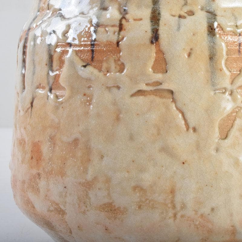 茶道具 志野焼 瀬戸 陶三郎作 水指 共箱 C 8731 - メルカリ